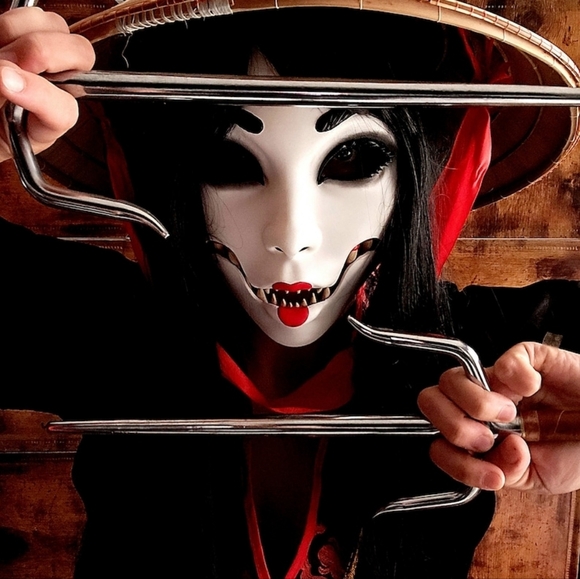 EUC 3D Printed Demon Geisha Moveable Jaw Mask! - Picture 2 of 16